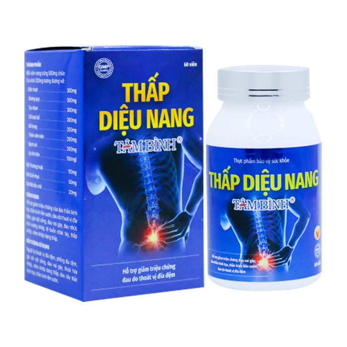 Thấp Diệu Nang Tâm Bình 60 viên - Hỗ trợ giảm đau xương khớp Thấp Diệu Nang Tâm Bình 60 viên - Hỗ trợ giảm đau xương khớp