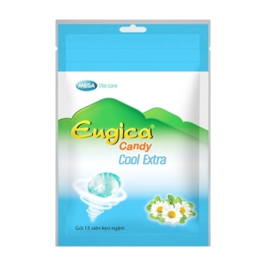 Eugica Candy Cool Extra Mega We care 15 viên - Kẹo ngậm thảo dược Eugica Candy Cool Extra Mega We care 15 viên - Kẹo ngậm thảo dược