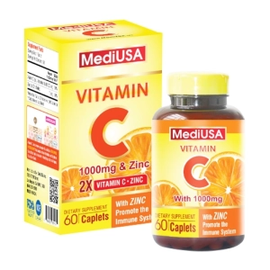 Vitamin C MediUSA 30 viên - Bổ sung Vitamin C, Kẽm cho cơ thể