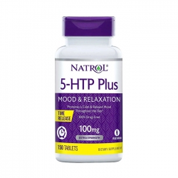 Tpbvsk giảm căng thẳng và tăng hưng phấn Natrol 5-HTP Plus 100mg, Hộp 150 viên Tpbvsk giảm căng thẳng và tăng hưng phấn Natrol 5-HTP Plus 100mg, Hộp 150 viên
