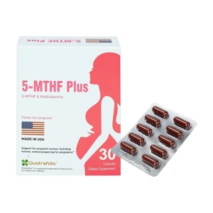 5-MTHF Plus 3 vỉ x 10 viên - Bổ sung Vitamin, Khoáng chất cho phụ nữ mang thai