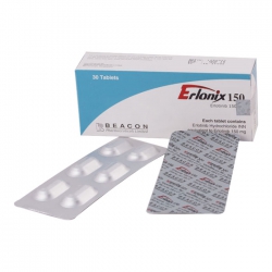 Thuốc Erlonix 150mg, Hộp 30 viên Thuốc Erlonix 150mg, Hộp 30 viên