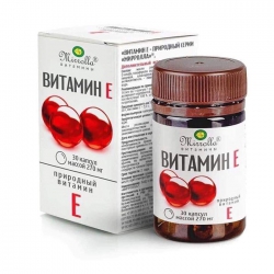 Tpbvsk Mirrolla Vitamin E 270mg của Nga, Chai 30 viên Tpbvsk Mirrolla Vitamin E 270mg của Nga, Chai 30 viên