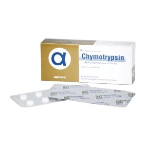 α - Chymotrypsin 4200IU Bidiphar 3 vỉ x 10 viên (Alpha Chymotrypsin)