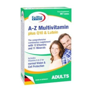 A-Z Multivitamin + Q10 Lutein EuRho Vital 2 vỉ x 15 viên - Tăng cường sức đề kháng A-Z Multivitamin + Q10 Lutein EuRho Vital 2 vỉ x 15 viên - Tăng cường sức đề kháng