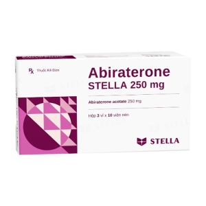 Abiraterone Stella 250mg 3 vỉ x 10 viên (Abiraterone acetate)