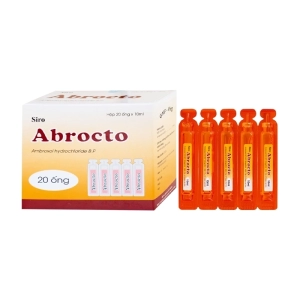 Abrocto Hadiphar 20 ống x 10ml (Ambroxol) Abrocto Hadiphar 20 ống x 10ml (Ambroxol)