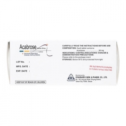 Acabrose 50mg Standard Chem & Pharm 10 vỉ x 10 viên