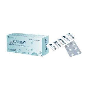 Acarbay 25mg Herabiopharm 10 vỉ x 10 viên (Acarbose)