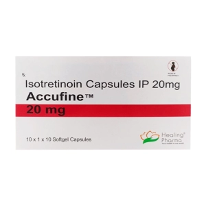 Accufine 20mg Healing Pharma 10 vỉ x 10 viên (Isotretinoin)