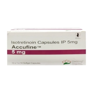Accufine 5mg Healing Pharma 10 vỉ x 10 viên (Isotretinoin)
