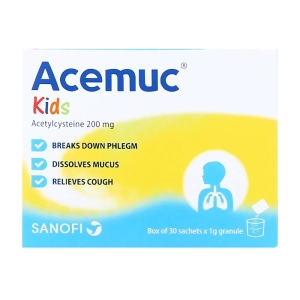 Acemuc Kids 200mg Sanofi 30 gói x 1g Acemuc Kids 200mg Sanofi 30 gói x 1g