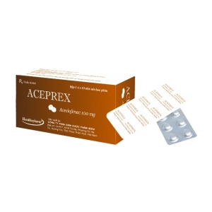 Aceprex 100mg Herabiopharm 5 vỉ x 10 viên (Aceclofenac)