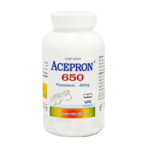 Acepron 650 Pharimexco chai 200 viên (Paracetamol)