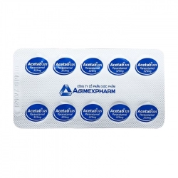 Acetab 325 Agimexpharm 10 vỉ x 10 viên
