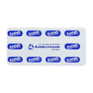 Acetab 500mg Agimexpharm 10 vỉ x 10 viên