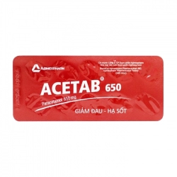 Acetab 650 Agimexpharm 10 vỉ x 10 viên
