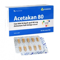 Acetakan 80 Agimexpharm 6 vỉ x 10 viên Acetakan 80 Agimexpharm 6 vỉ x 10 viên