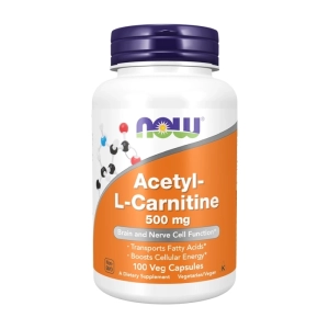Acetyl-L-Carnitine 500mg Now Foods 100 viên - Hỗ trợ vận chuyển chất béo Acetyl-L-Carnitine 500mg Now Foods 100 viên - Hỗ trợ vận chuyển chất béo
