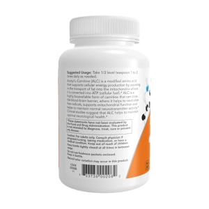Acetyl-L-Carnitine Pure Powder Now Foods 85g - Bột vận chuyển chất béo Acetyl-L-Carnitine Pure Powder Now Foods 85g - Bột vận chuyển chất béo