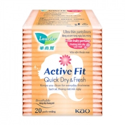 Active Fit Quick Dry Fresh Laurier 20 miếng (hàng ngày, hương trái cây)