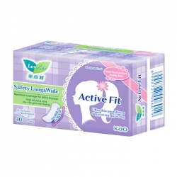 Active Fit Sfety Long Wide Laurier 40 miếng (Hương hoa anh đào)