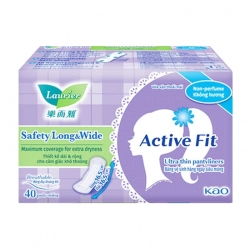 Active Fit Sfety Long Wide Laurier 40 miếng (không hương)