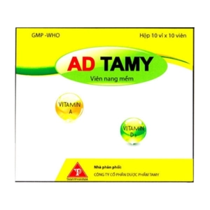 AD Tamy 10 vỉ x 10 viên (Vitamin A + Vitamin D3)