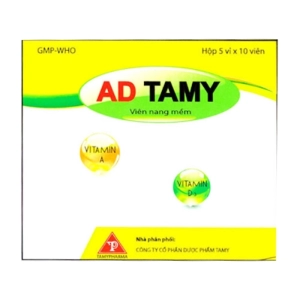 AD Tamy 5 vỉ x 10 viên (Vitamin A + Vitamin D3)