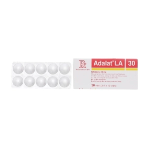 Adalat LA 30mg Bayer 3 vỉ x 10 viên (Nifedipine)