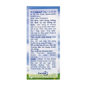 Adivec Farmak lọ 60ml (Desloratadin)