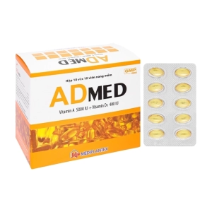 Admed Mediplantex 10 vỉ x 10 viên (Vitamin A + Vitamin D3)