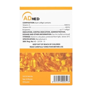 Admed Mediplantex 10 vỉ x 10 viên (Vitamin A + Vitamin D3)
