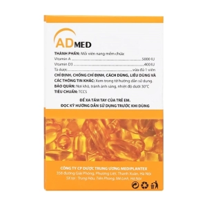 Admed Mediplantex 10 vỉ x 10 viên (Vitamin A + Vitamin D3)