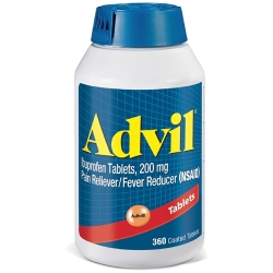 Advil Ibuprofen 200mg nhanh chóng làm dịu các cơn đau Chai 360 viên Advil Ibuprofen 200mg nhanh chóng làm dịu các cơn đau Chai 360 viên