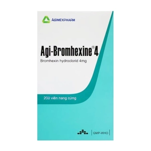 Agi-Bromhexine 4 Agimexpharm 200 viên Agi-Bromhexine 4 Agimexpharm 200 viên