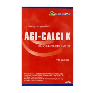 Agi-Calci K Agimexpharm 100 viên Agi-Calci K Agimexpharm 100 viên