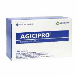 Agicipro 500mg Agimexpharm 10 vỉ x 10 viên Agicipro 500mg Agimexpharm 10 vỉ x 10 viên