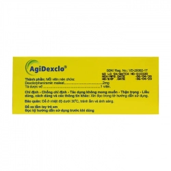 AgiDexclo Agimexpharm 20 vỉ x 10 viên