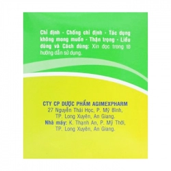 Agidorin Agimexpharm 25 vỉ x 4 viên