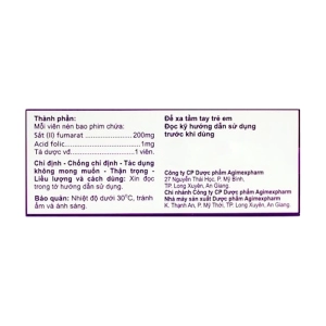 Agifivit Agimexpharm 10 vỉ x 10 viên