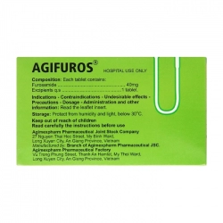 Agifuros 40mg Agimexpharm 10 vỉ x 25 viên Agifuros 40mg Agimexpharm 10 vỉ x 25 viên