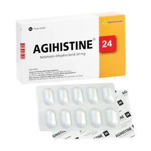 Agihistine 24 Agimexpharm 5 vỉ x 10 viên (Betahistin dihydroclorid)