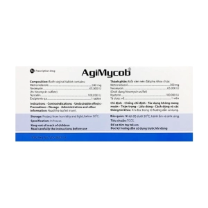 Agimycob Agimexpharm 1 vỉ x 10 viên