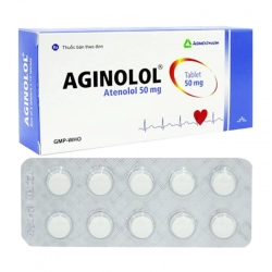 Aginolol 50mg Agimexpharm 10 vỉ x 10 viên