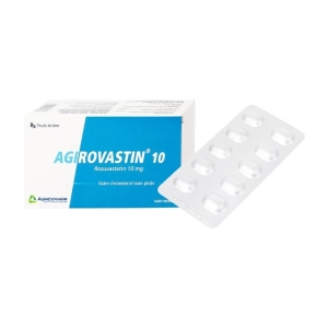 Agirovastin 10 Agimexpharm 6 vỉ x 10 viên (Rosuvastatin)