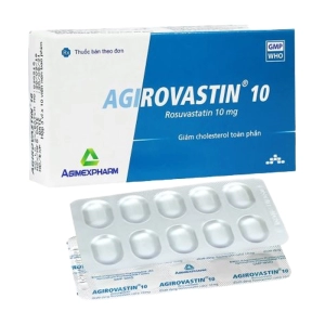 Agirovastin 10 Agimexpharm 3 vỉ x 10 viên (Rosuvastatin)