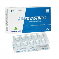 Agirovastin 10mg Agimexpharm 3 vỉ x 10 viên - Trị rối loạn lipid máu Agirovastin 10mg Agimexpharm 3 vỉ x 10 viên - Trị rối loạn lipid máu