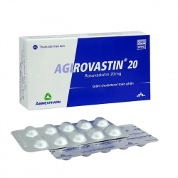Agirovastin 20mg Agimexpharm 3 vỉ x 10 viên - Trị rối loạn lipid máu Agirovastin 20mg Agimexpharm 3 vỉ x 10 viên - Trị rối loạn lipid máu