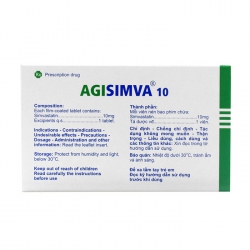 Agisimva 10 Agimexpharm 3 vỉ x 10 viên